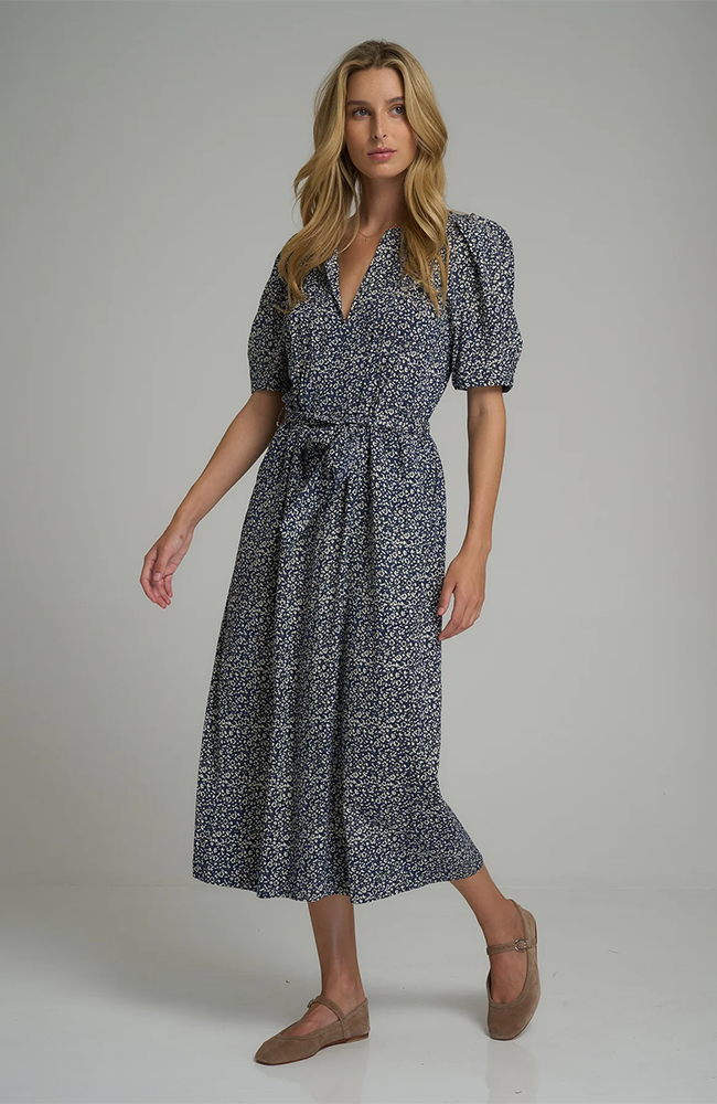 Coven Dress - Hampstead Floral Navy/Ivory