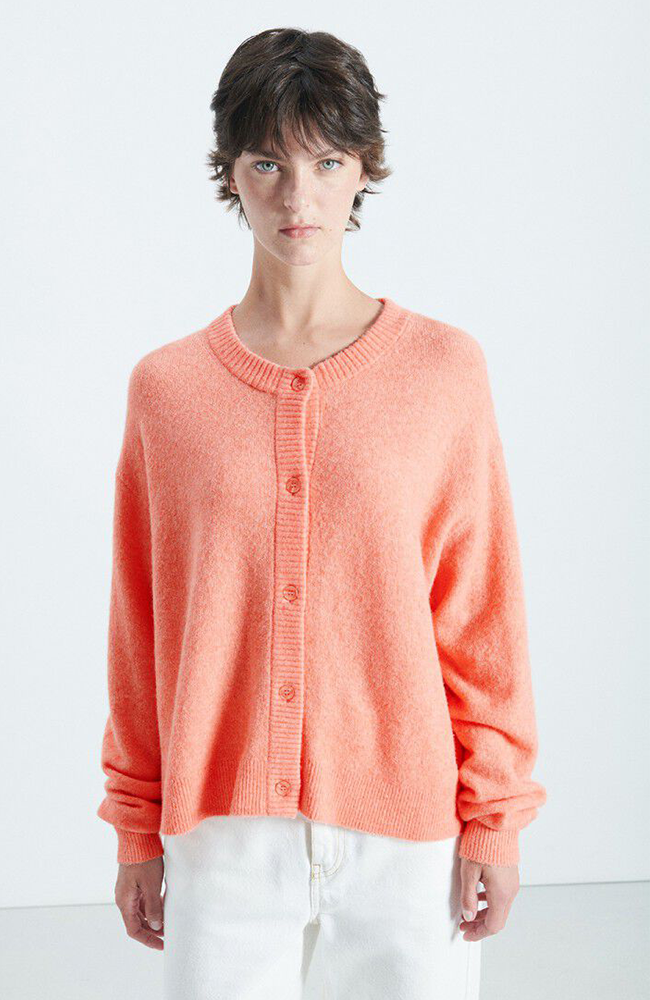 Damsville Cardigan - Guava Melange