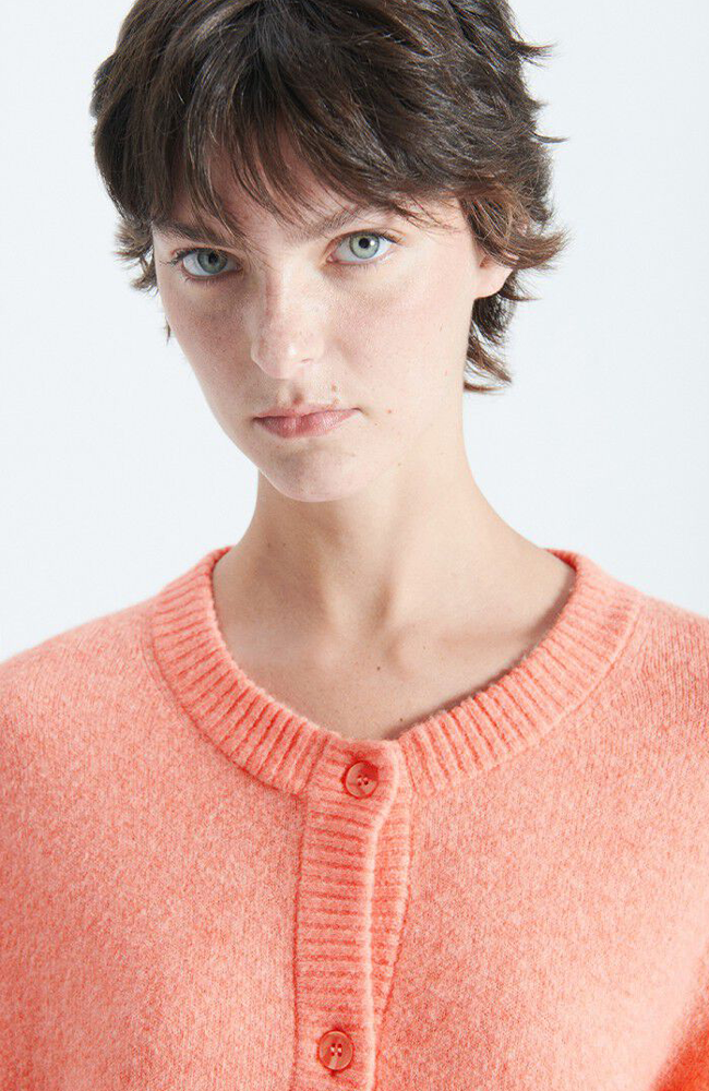 Damsville Cardigan - Guava Melange