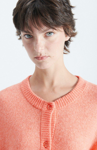 Damsville Cardigan - Guava Melange