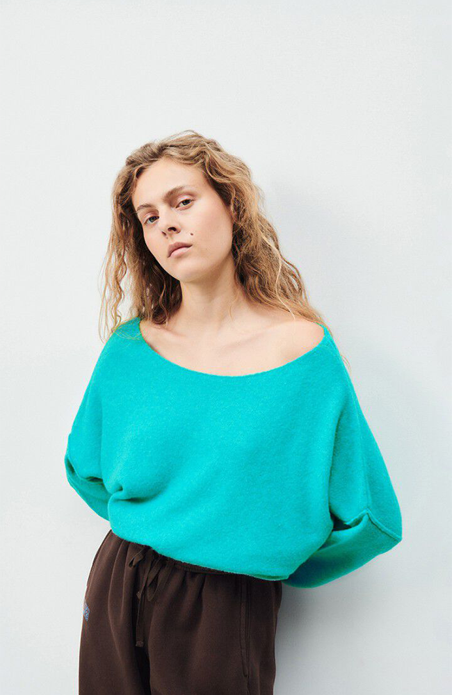 Damsville Pullover Jumper - Aquatic Melange