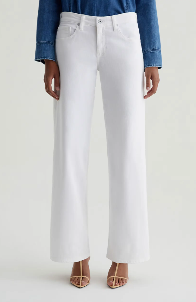 Adria Low-Rise Wide Leg - Gallery White