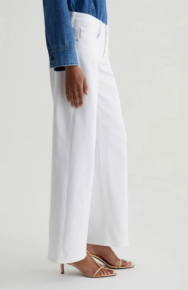 Adria Low-Rise Wide Leg - Gallery White