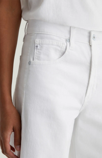 Hattie Crop High-Rise Barrel - Gallery White