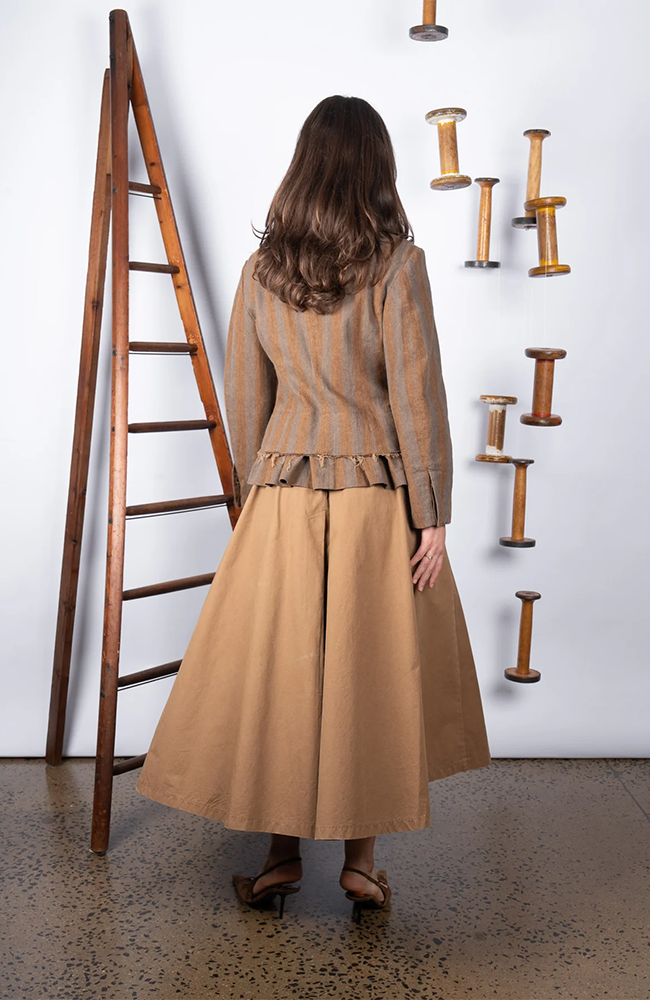 Kona Blazer - Tan Stripe