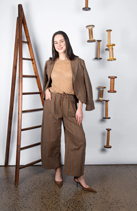 Kona Blazer - Tan Stripe