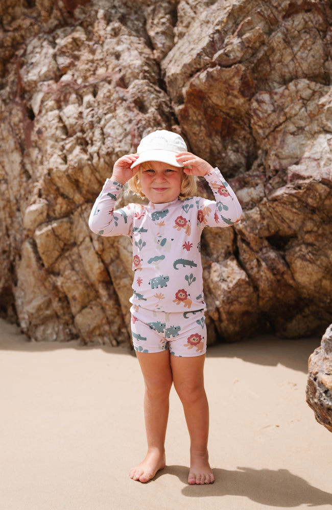 Pippie Long Sleeve Swimsuit - Jungle
