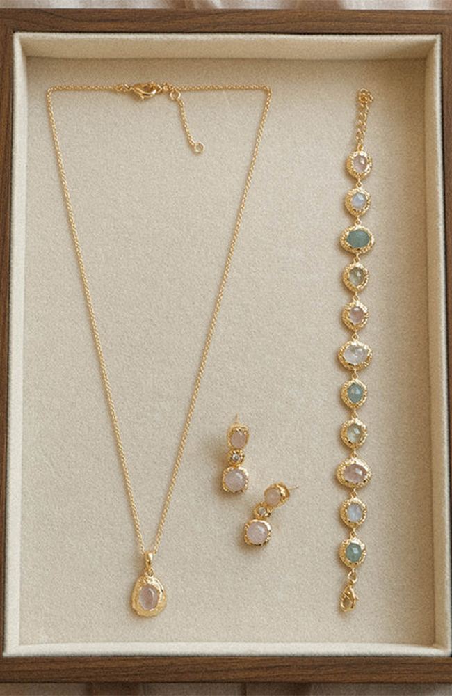 Blossom Necklace - Rose Quartz