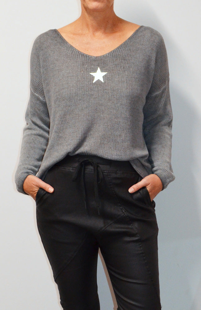 Anime Knit- Charcoal O/S
