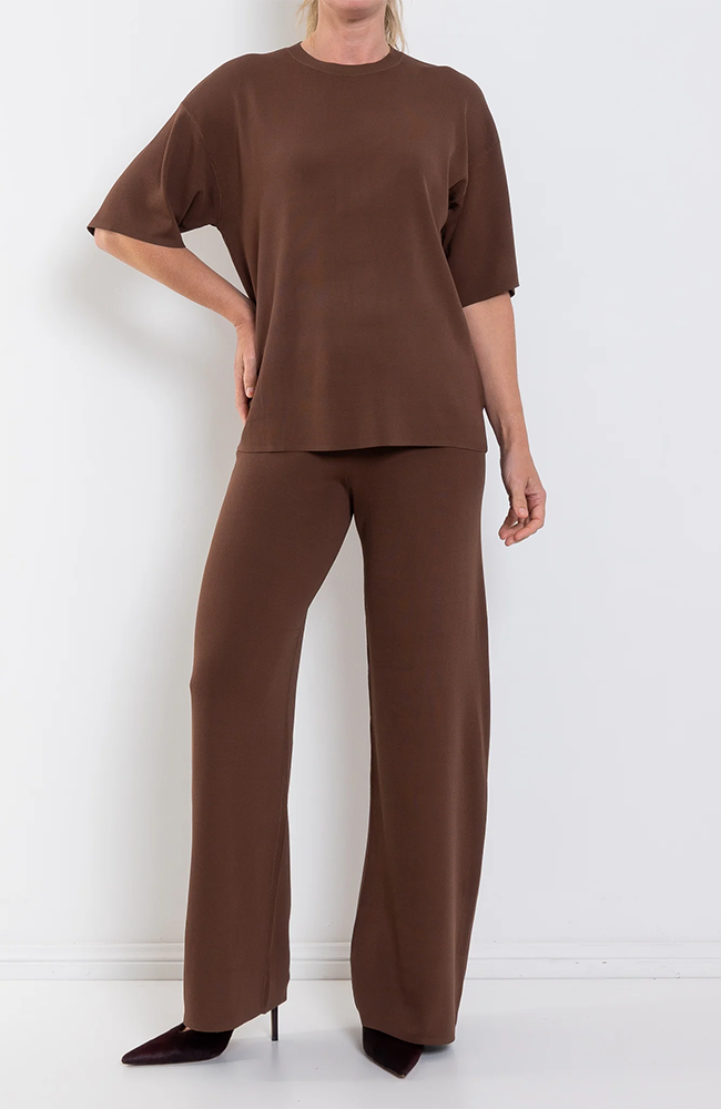 Camden Knit Tee - Chocolate