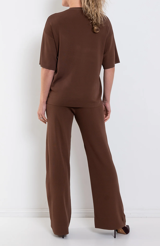 Camden Knit Tee - Chocolate
