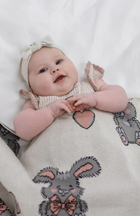 Baby Blanket - Snowball Bunny
