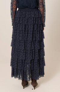 Domino Maxi Skirt - Navy