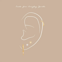 Leni Stud Earrings - Gold