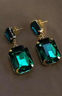 Edna Earrings - Green/Blue