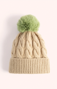Elise Hat - Cream/Sage