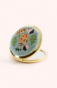Embroidered Mirror - Happy Acorn
