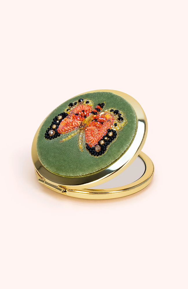 Embroidered Mirror - Bonny Butterfly