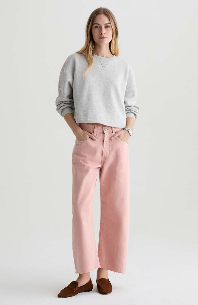 Hattie Crop Jeans - Sparkling Rose