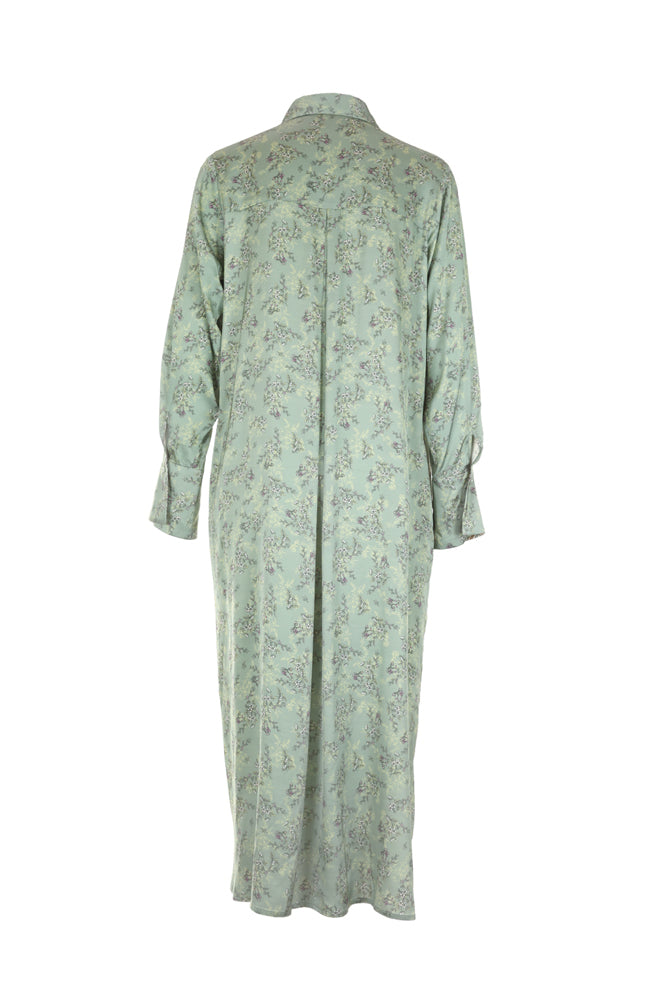 Ziva Soft Flower Dress  - Light Jade