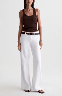 Saige Wide Leg Pants - Gallery White
