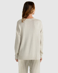 Catalina Knit - Oyster/Cream