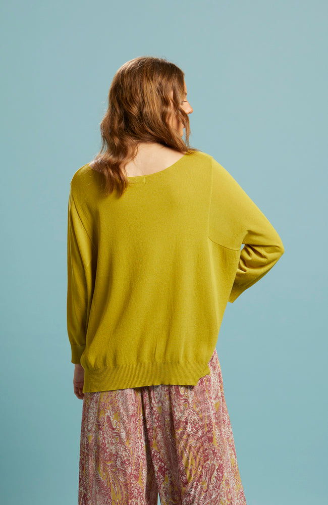 Celestial Knit Top - Chartreuse