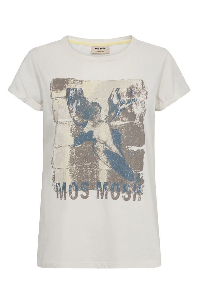 Flori O-SS Tee - Ecru