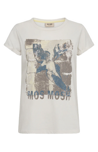 Flori O-SS Tee - Ecru