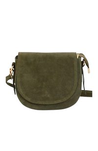 Gabrielle Handbag - Suede/Khaki