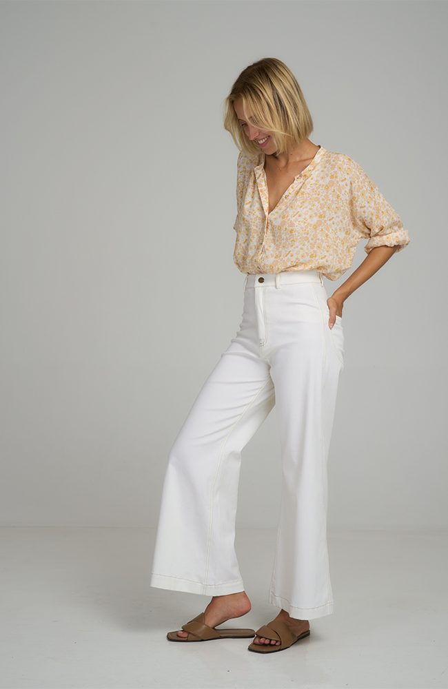 Daylesford Cotton Pant - Vanilla