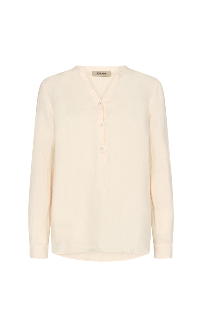 Danna Linen Blouse - Ivory