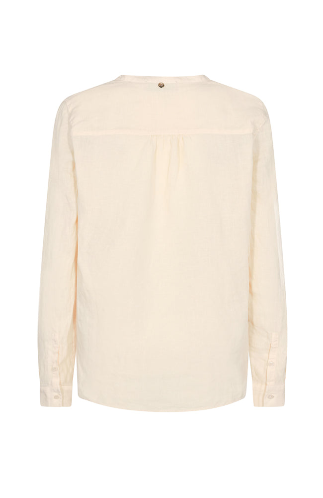 Danna Linen Blouse - Ivory
