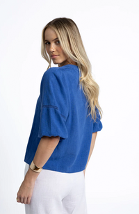 Nixie Blouse - Royal Blue
