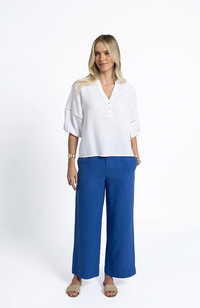 Fleetwood Linen Pant - Royal Blue