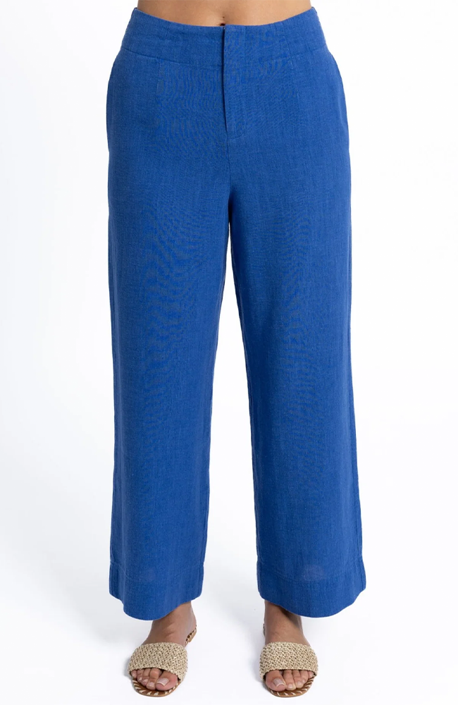 Fleetwood Linen Pant - Royal Blue