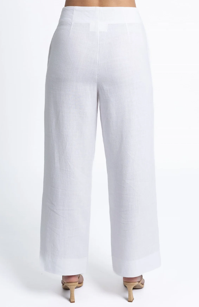 Fleetwood Linen Pant - White