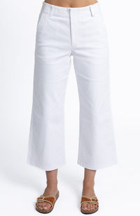 Margot Drill Pant - White