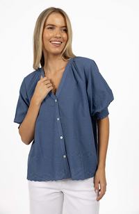 Chloe Blouse - Parisian Blue