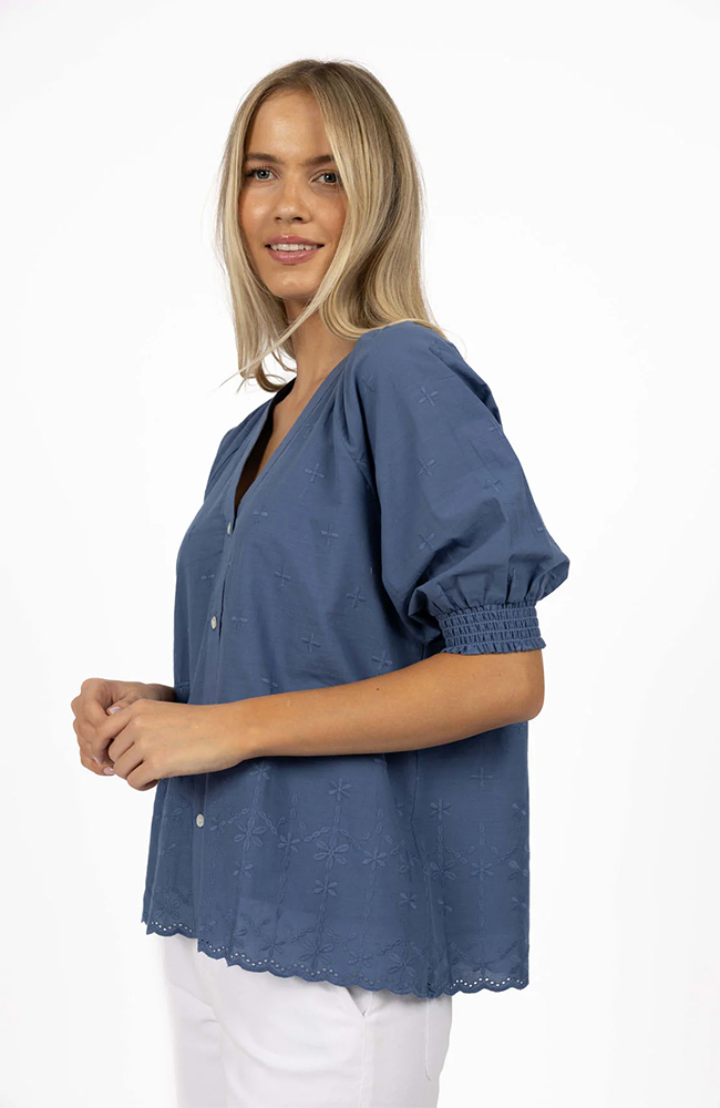 Chloe Blouse - Parisian Blue