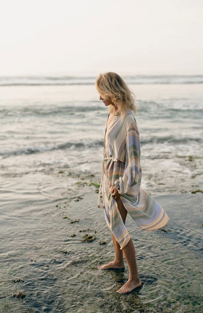 Hathaway Dress Ocean Retro Stripe