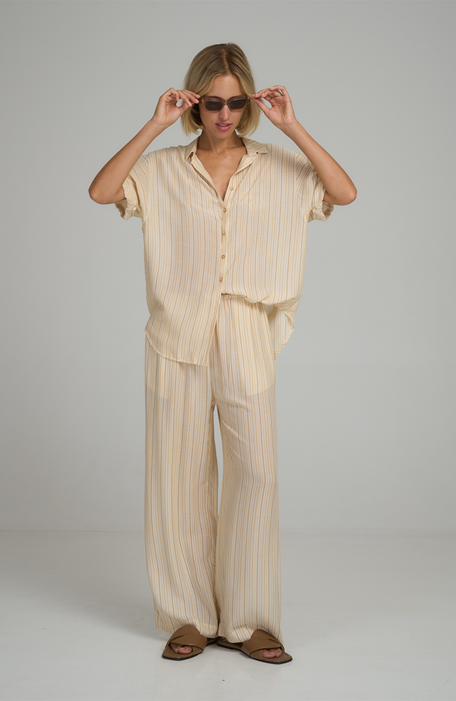 Beach Pant - Sand Stripe