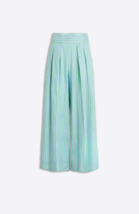 Marian Pants - Green/Blue Stripe