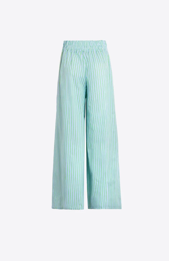 Marian Pants - Green/Blue Stripe