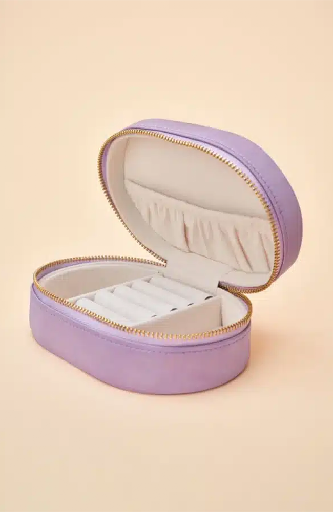 Hummingbird Oval Jewellery Box - Lavender