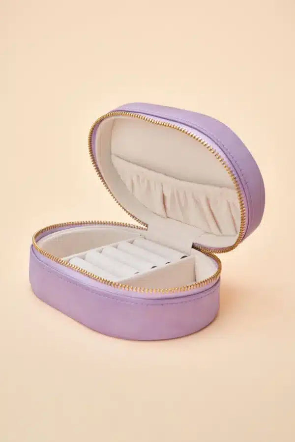Hummingbird Oval Jewellery Box - Lavender