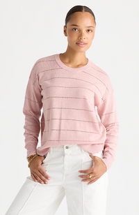 Textured Linen Jumper - Rose