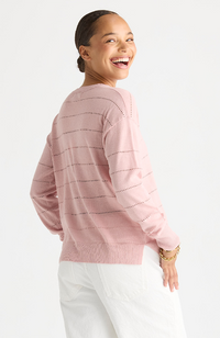 Textured Linen Jumper - Rose