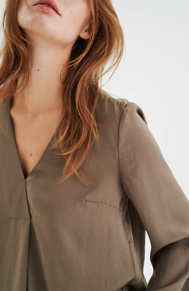 RindaIW Blouse - Sandy Grey