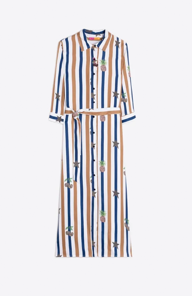 Isota Midi Dress - Cherries/Stripe